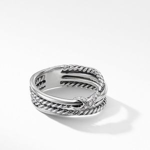 David Yurman X Collection Ring with Diamonds